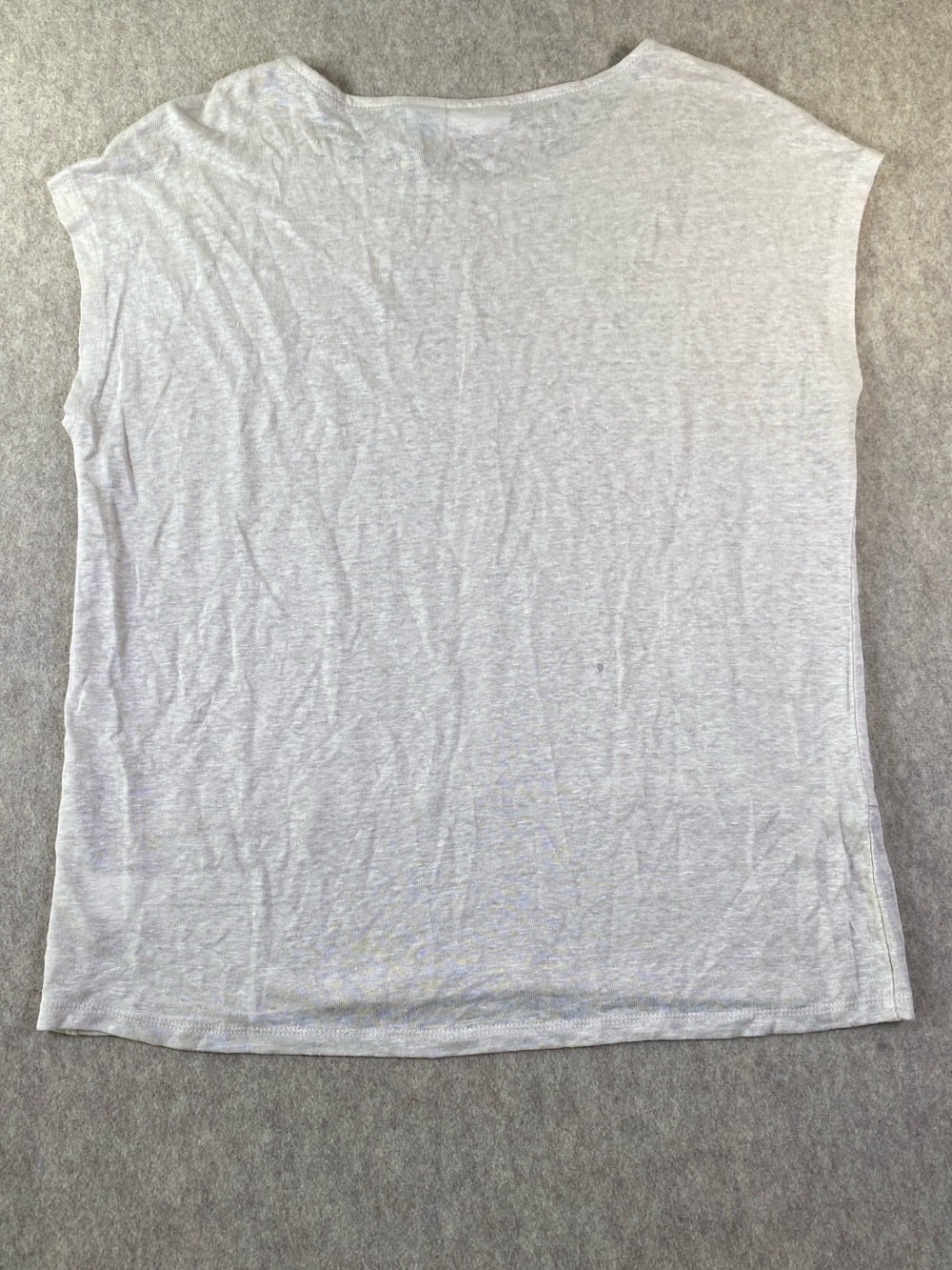 NWT Sigrid Olsen Women's Cream Cap Sleeve Top - Picture 6 of 10
